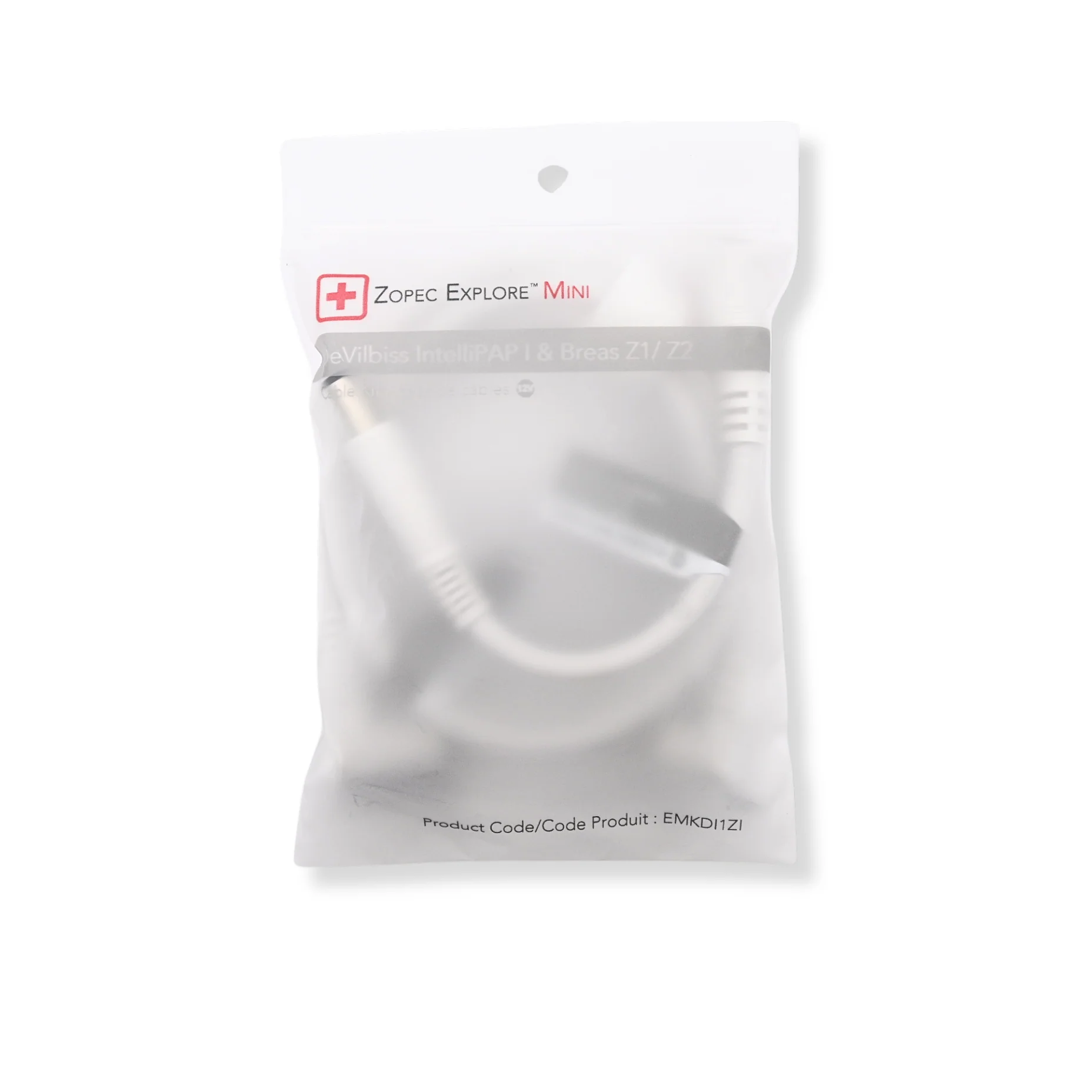 Devilbiss IntelliPAP I & Breas Z1 / Z2 Cable Kit for Zopec Explore Mini
