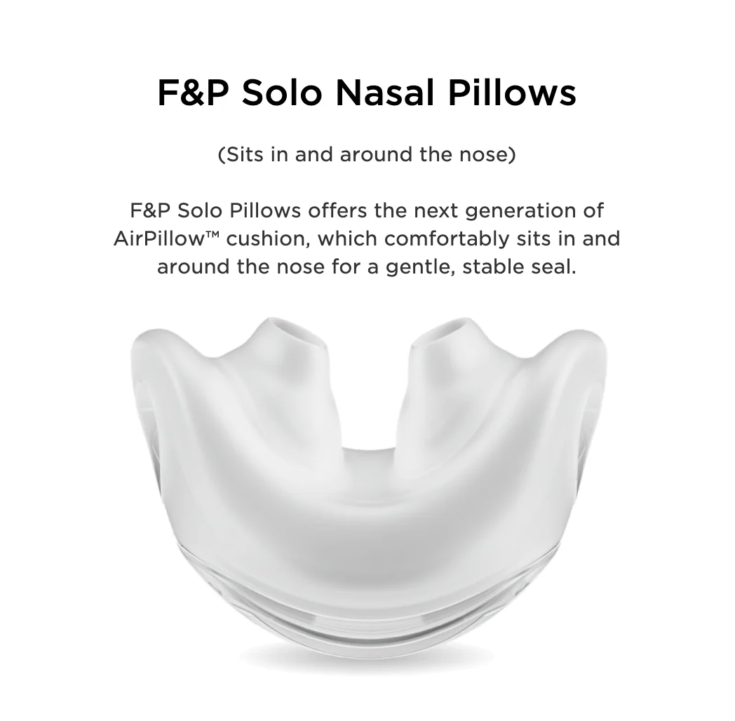 F&P Solo™ Nasal Pillows CPAP Mask - Image 5
